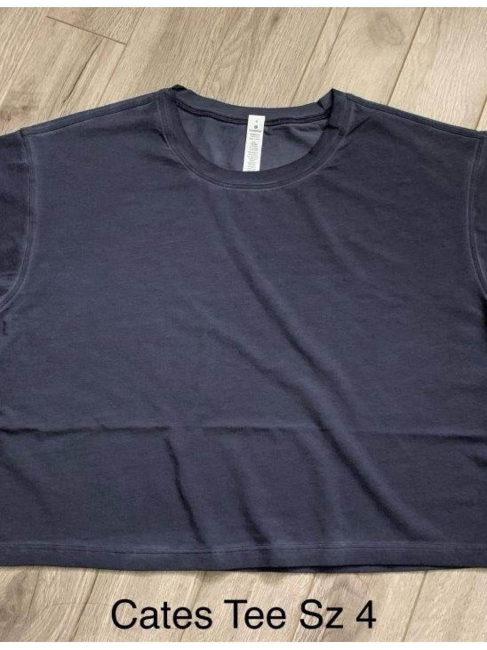 Women's Crewneck in Navy Wash Cates Tee